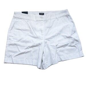 J. Crew 5" Classic Chino Short White Summer Neutral Size 8